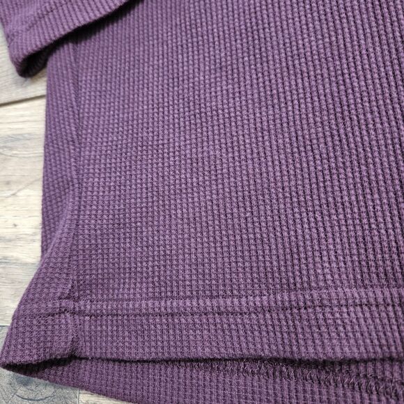 Spring + Mercer Shirt Mens 2XL Purple Long Sleeve Cotton Blend 1/4 Zip Pullover - Picture 3 of 9